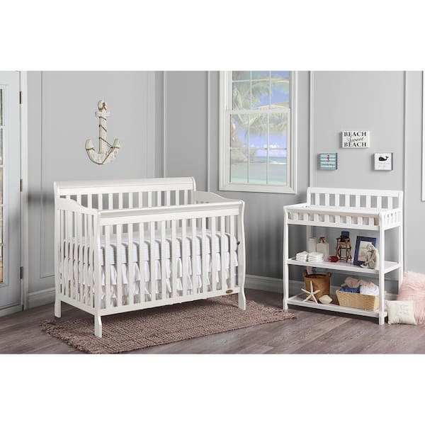 Dream On Me White Ashton Convertible 5 in 1 Crib 660 W The Home