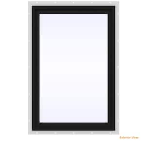 24 in. x 30 in. V-4500 Series Bronze FiniShield Vinyl Picture Window w/ Low-E 366 Glass