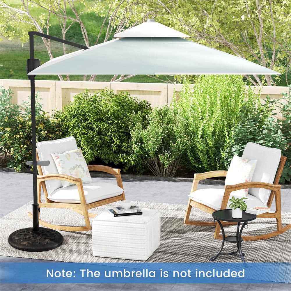 22" Bronze Heavy Duty Round Metal Patio Umbrella Base