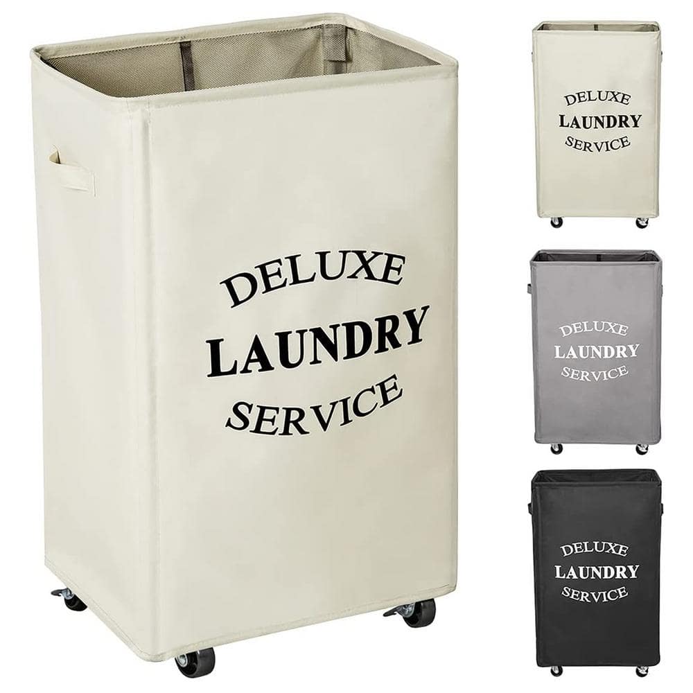 FUNKOL Bathroom Laundry Basket Fabric Storage with 2-Tier Laundry Sorter  W1168dx41364 - The Home Depot