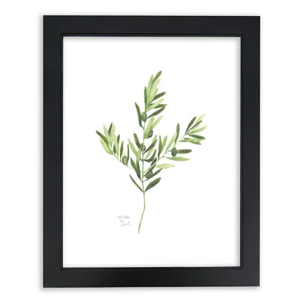 Unbranded Nature's Lace 1 "Olive" by Alyssa Lewis Individual Black Framed Nature Art Print 24 in. x 18 in.