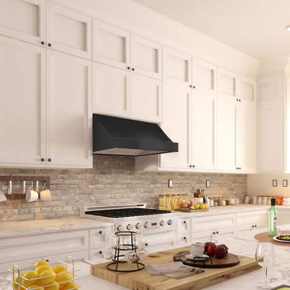 36 Inch Oil Rubbed Bronze Convertible Under Cabinet Range Hood