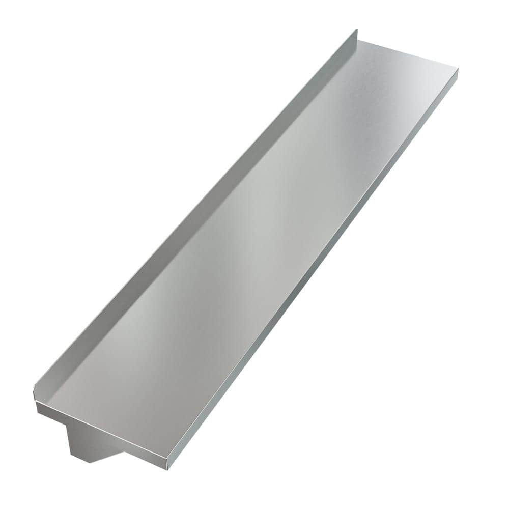 Heavy Duty Stainless Steel Wall Shelf with Pot Rack
