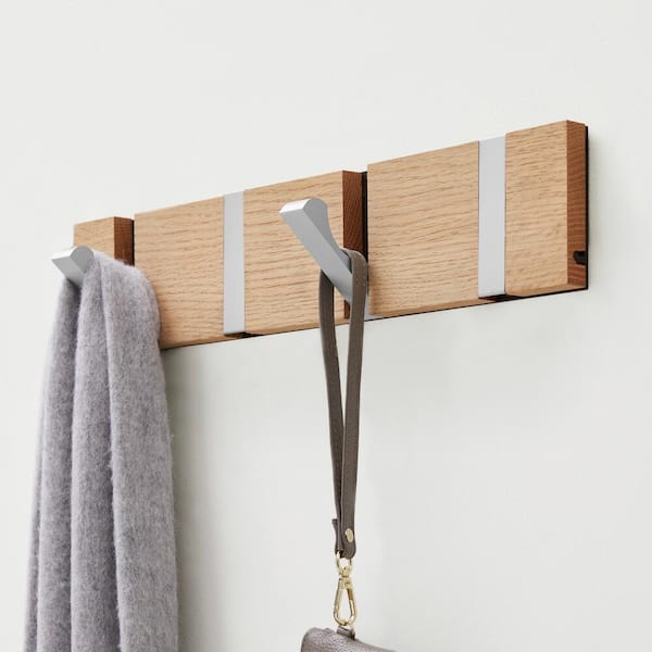 Nordic Modern Solid Wood Hooks, Collapsible Coat Hangers, Creative