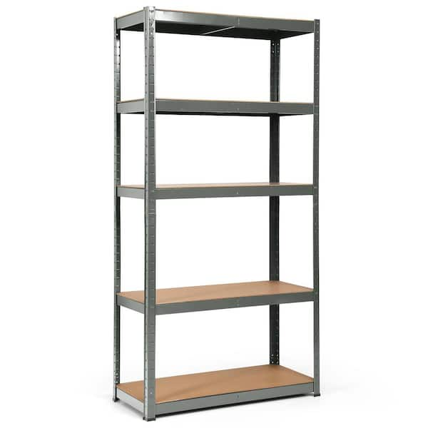 5-Tier Adjustable Steel Shelving Unit, Garage Storage Shelving Unit, Heavy Duty Shelving Unit WFX Utility Size: 72 H x 47.2 W x 23.6 D