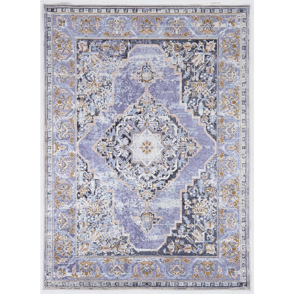 Echelon Cammie Lavender/Grey 5 ft. x 7 ft. Area Rug
