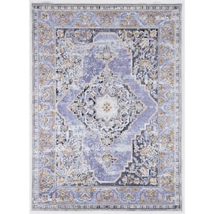 Echelon Cammie Lavender/Grey 6 ft. 7 in. x 9 ft. 7 in. Area Rug