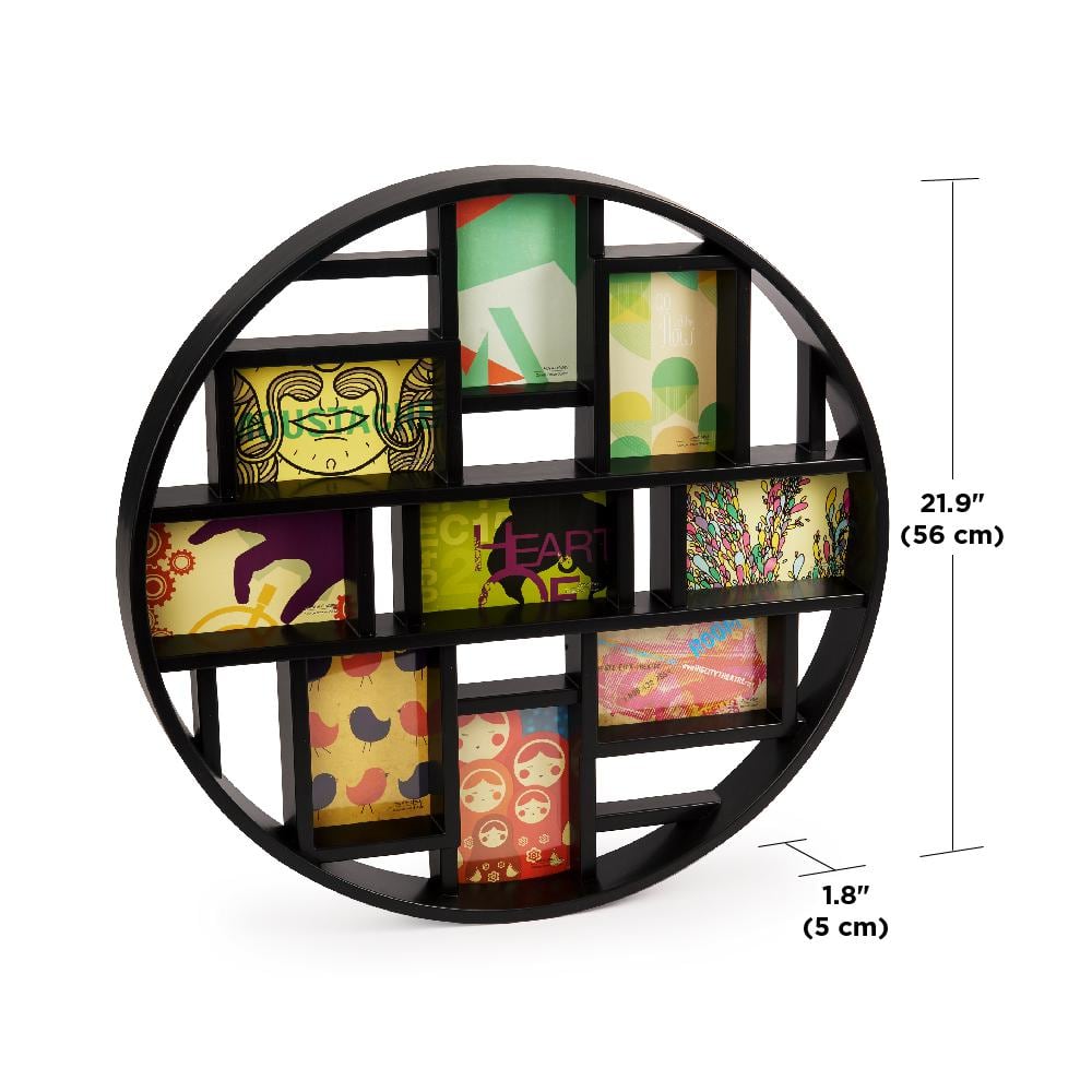 Classic Black 9-Opening Collage Wall Frame 23" Display