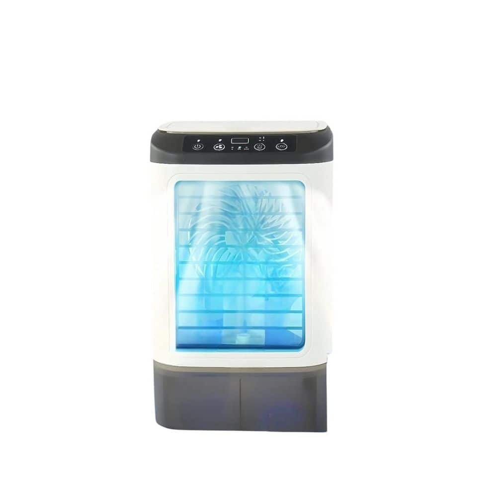 Portable Evaporative Cooler Personal AC with 900ml Water Tank, 3 Speeds, Icebox, Dual Mist Spray, 7 Color Lights No heat price history on PriceWatchPro