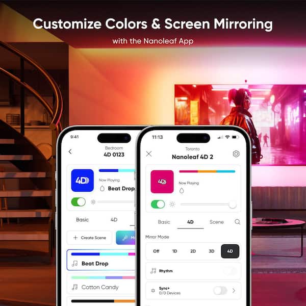 Nanoleaf 4D LED Addressable Lighting- Strip Light with Camera