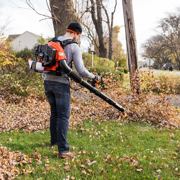 ECHO 216 MPH 517 CFM 58.2cc Gas 2-Stroke Backpack Leaf Blower with Tube Throttle PB-580T - The Home Depot