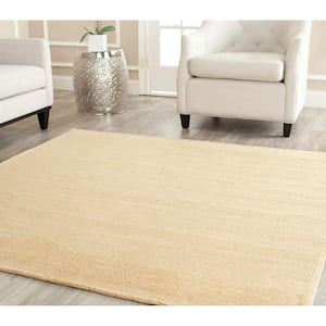 Himalaya Beige 8 ft. x 8 ft. Square Solid Area Rug