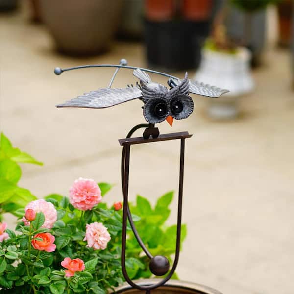 Watnature 29. 5in. Metal Owl Rocker for Outdoor-Rocking Bird
