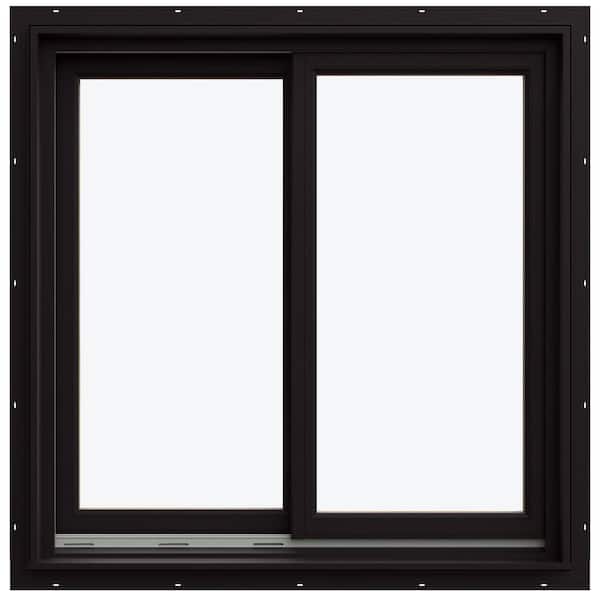 35.3125 in. x 35.5625 in. W-5500 Left-Hand Sliding Wood Clad Window