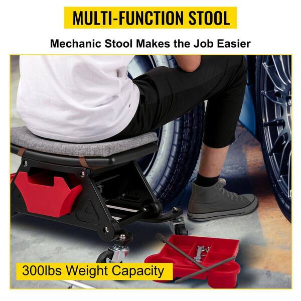 6 Best mechanics stools with backrest for Your Garage or Workshop of 2024 -  VEVOR Blog