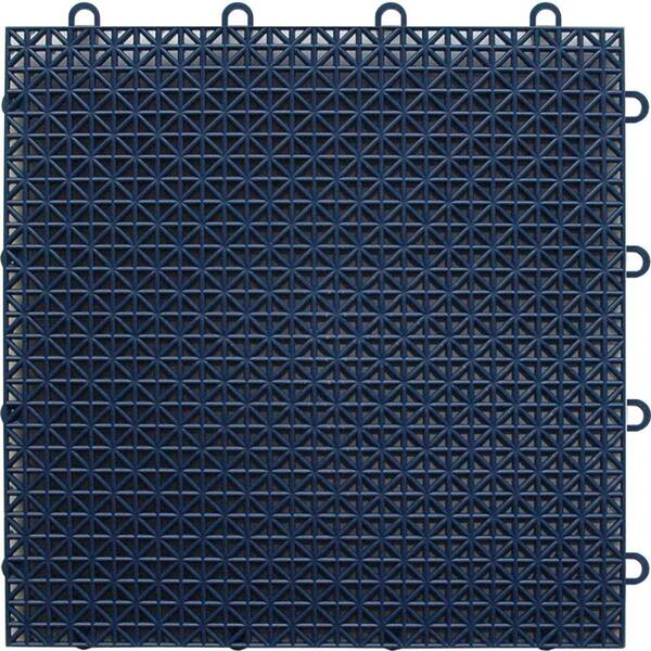 TopDeck Dark-Blue Polypropylene 1ft. x 1ft. Deck Tile (40 - Case)