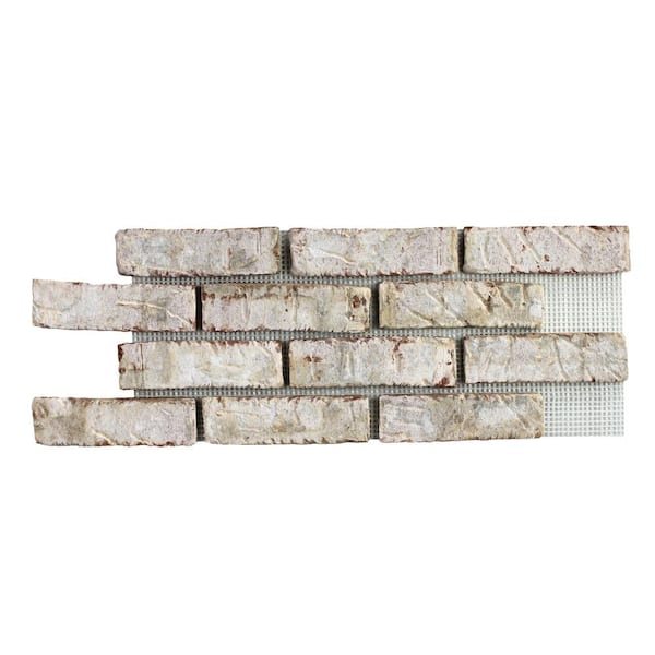 Old Mill Brick 28 in. x 10.5 in. x .0.5 in. Brickwebb Glacier Bay Thin Brick Sheets (Box of 4-Sheets)