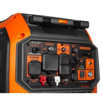 WEN 6800-Watt Dual Fuel 120V/240V Electric Start Gas-Powered Portable Inverter Generator, CO Alarm & Electric Vehicle Backup DF680iX