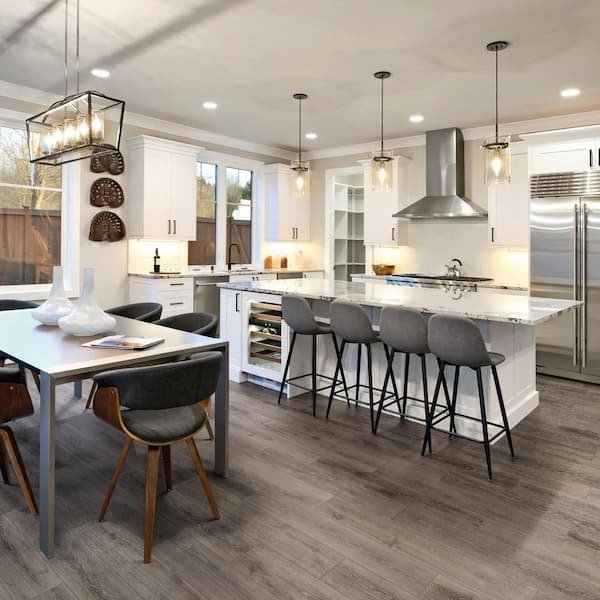 Nevada Wool Dark Gray Matte 8 in. x 40 in. Wood Look Porcelain Floor and Wall Tile (12.92 sq. ft./Case)