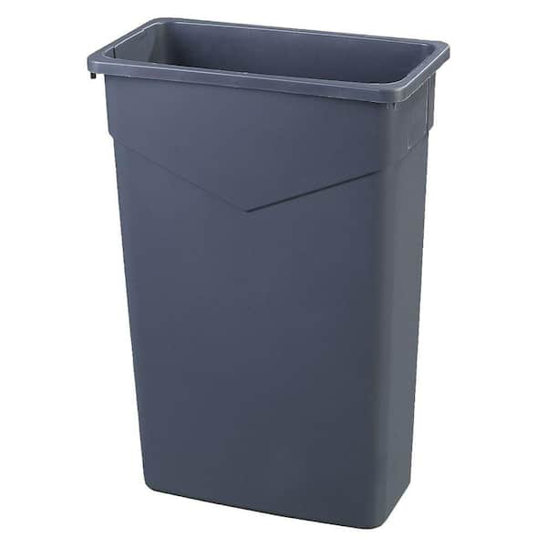 TrimLine 23 Gal. Gray Rectangular Trash Can (4-Pack)
