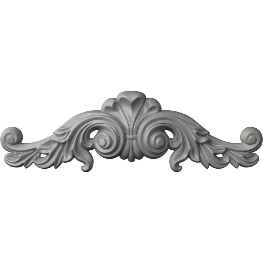 Primed Architectural Urethane Scroll Onlay 7.25'' H x 23.5'' W