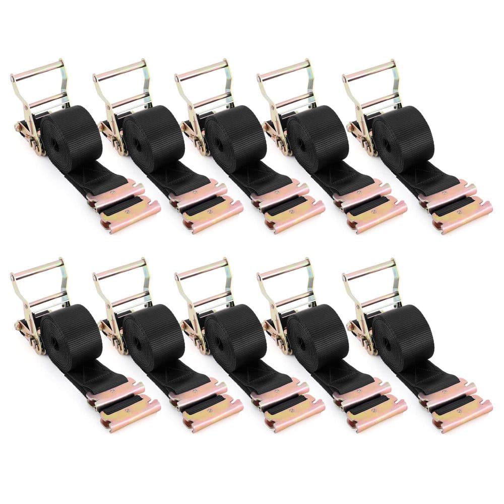 15.3 ft x 2 in E-Track Ratchet Tie Down Straps with Quick-Lock Fittings 10-Pack 4500 lb Break Strength price history on PriceWatchPro