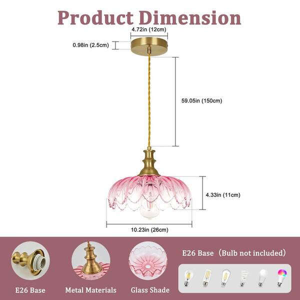 Reviews for Henveton Jasslynn 60W Gradient Pink Mid-Century