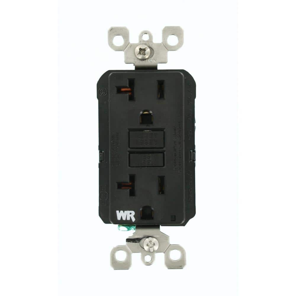 20 Amp SmartlockPro Weather Resistant GFCI Outlet, Black GFWR2-E price history on PriceWatchPro