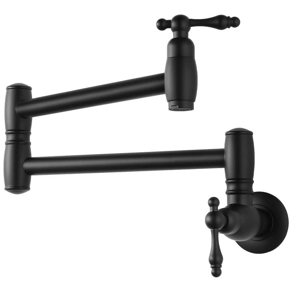 Commercial Restaurant 2 Handle Wall Mount Pot Filler with Retractable Arm i