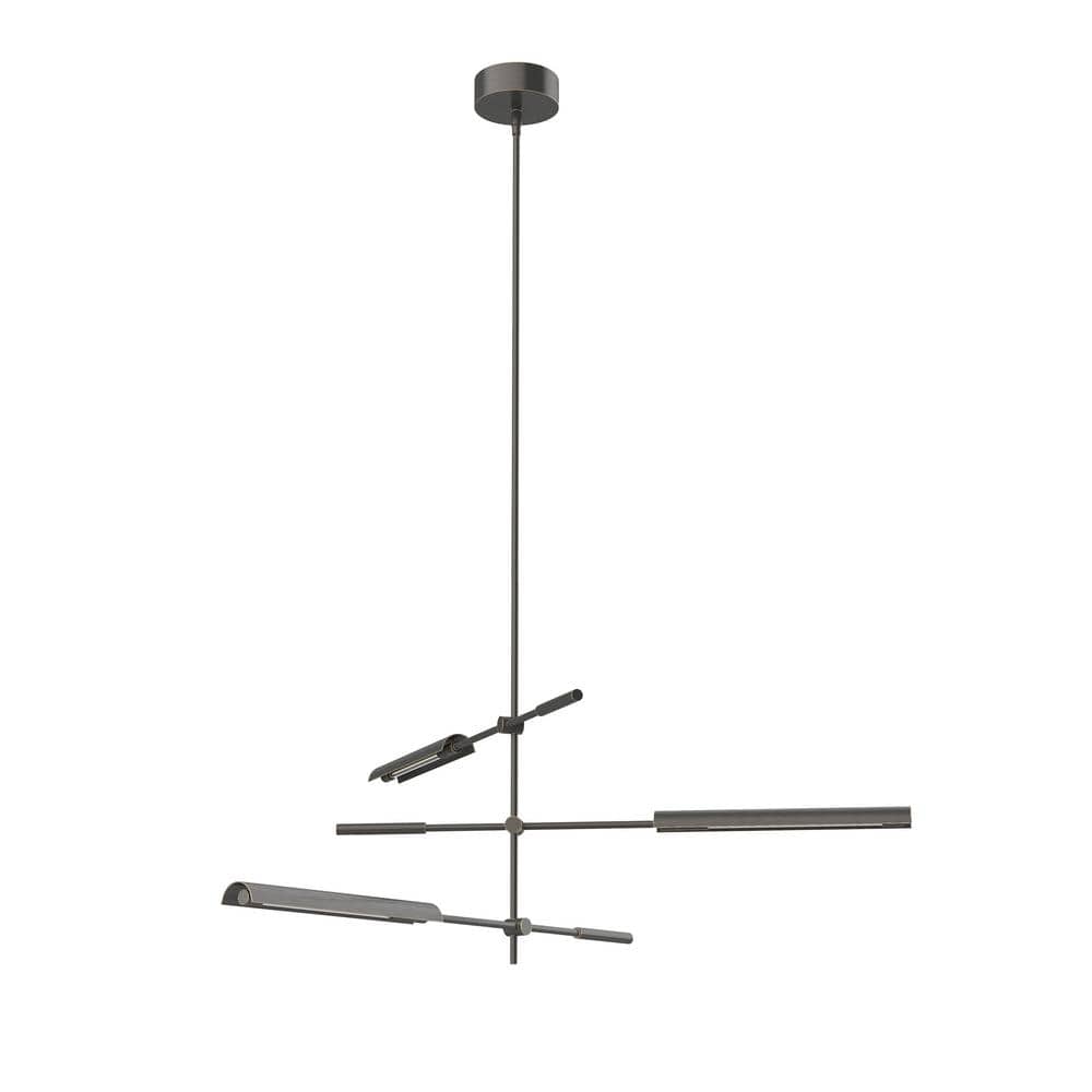 Astrid Urban Bronze LED Sputnik Chandelier