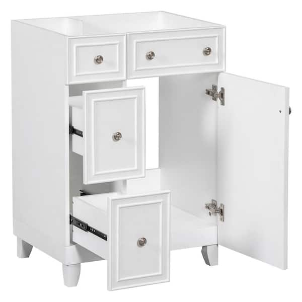 Nestfair 23.5 in. W x 17.90 in. D x 33.30 in. H Bath Vanity Cabinet without Top in White