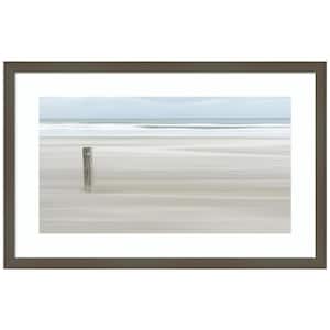 "Steadfast Shoreline" by Greetje van Son 1 Piece Wood Framed Color Travel Photography Wall Art 16-in. x 25-in. .