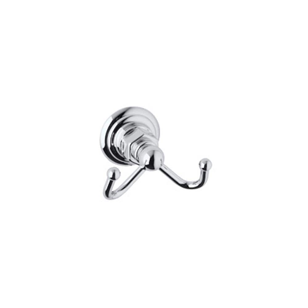 Glacier Bay Innburg Double Robe Hook in Brushed Nickel BD641000BN - The  Home Depot