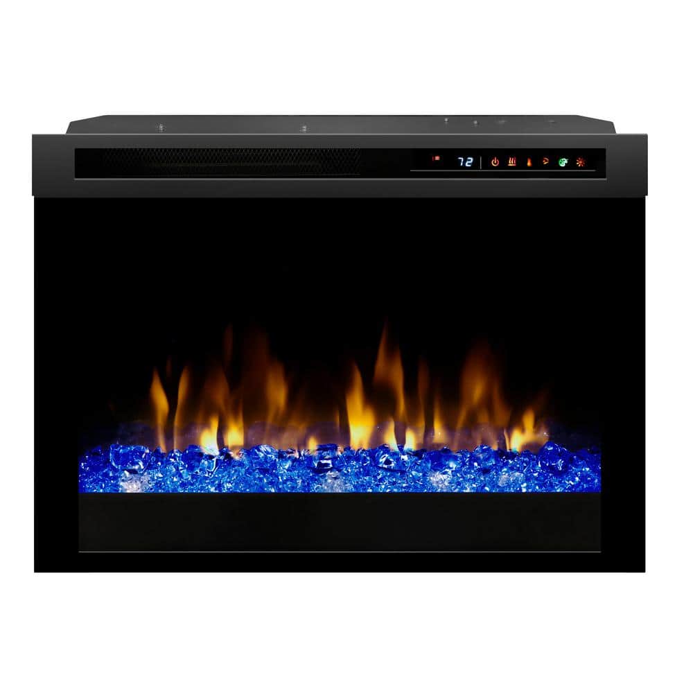 26'' Black Electric Firebox with Acrylic Ember Bed