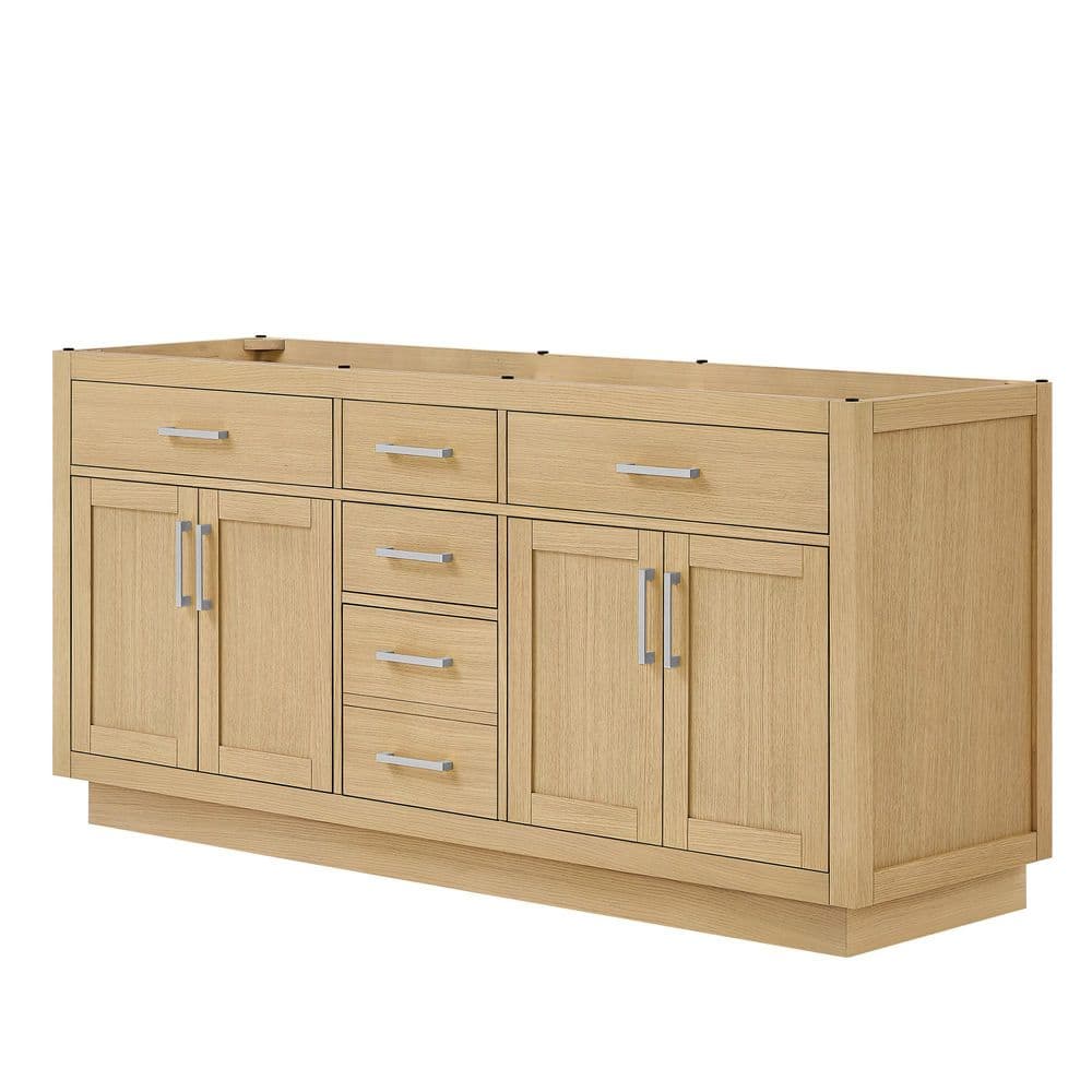 Beckett TK 71 in. Bath Vanity Cabinet without Top in Rift Oak price history on PriceWatchPro