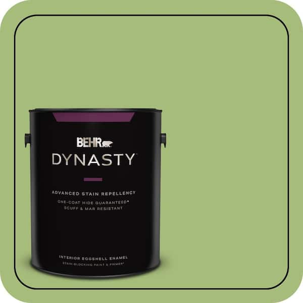 BEHR DYNASTY 1 gal. #P370-5 Lazy Caterpillar Eggshell Enamel Interior Stain-Blocking Paint & Primer