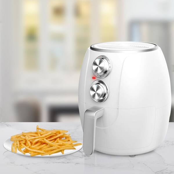 Brentwood Appliances 3.2 qt. White Electric Air Fryer with Timer and Temperature Control