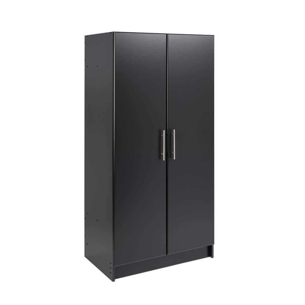 Prepac Wood Freestanding Garage Cabinet In Black (32 In. W X 65 In. H X ...