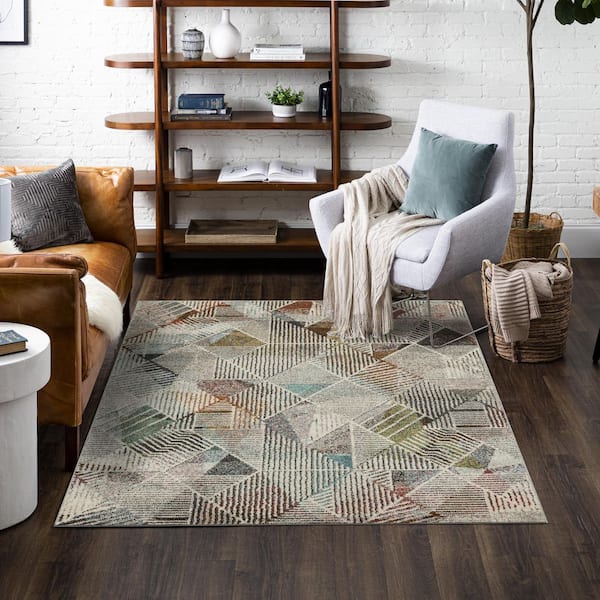 Cantu Multi 3 ft. 3 in. x 5 ft. Area Rug
