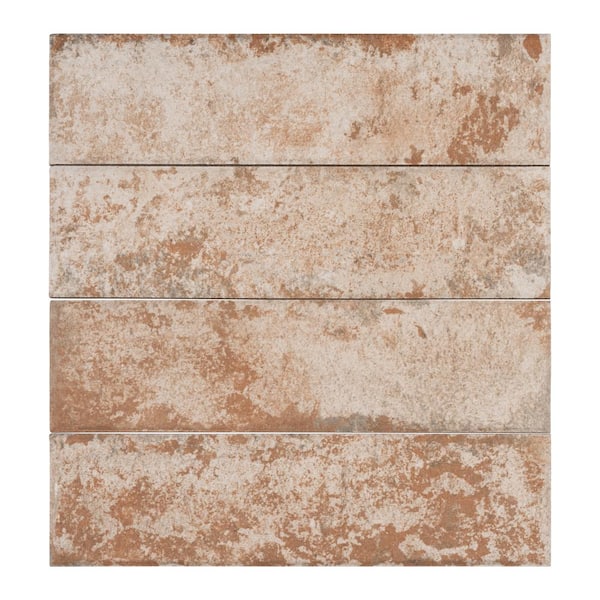 ANDOVA Lucian Klau Brown 3-in. x 11-in. Subway Stone Look Matte Porcelain Wall and Floor Tile (5.5 sq. ft./0.24 per case)
