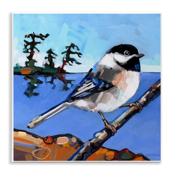 Stupell Industries Swallow Bird Perched by Adam Swanson Unframed Animal Graphic Art Print 12 in. x 12 in.