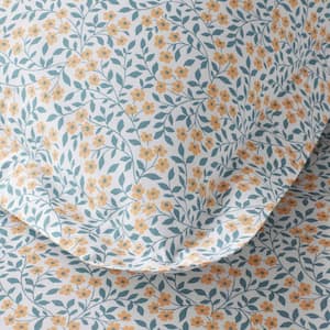 Company Cotton Serene Floral Cotton Percale Pillowcase