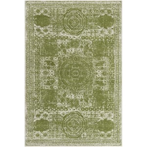 Bromley Wells Green 6 ft. x 9 ft. Area Rug