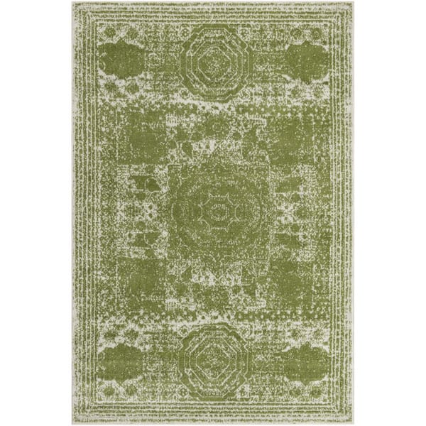 Unique Loom Bromley Wells Green 6 ft. x 9 ft. Area Rug