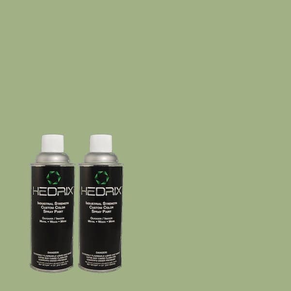 Hedrix 11 oz. Match of MQ6-46 Flora Green Gloss Custom Spray Paint (8-Pack)