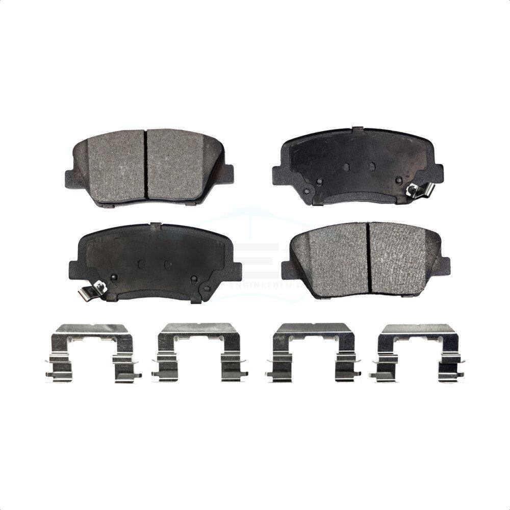 YXPCARS Ceramic Disc Brake Pads (Front & Rear) For Hyundai Santa Fe Sport & Kia Sorento