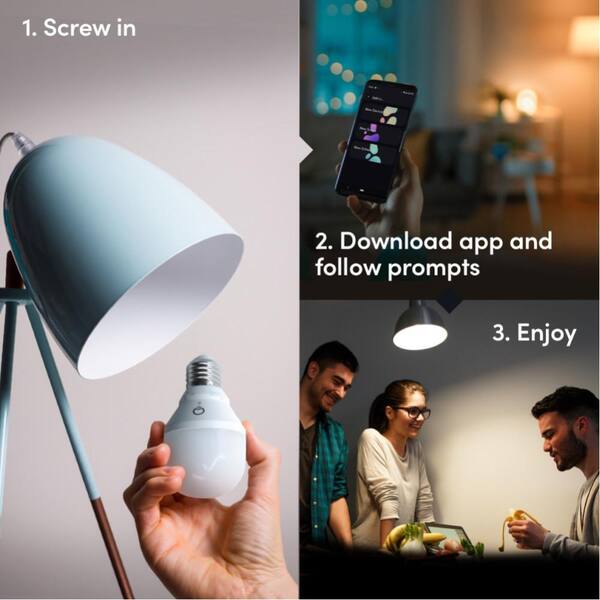 LIFX 60-Watt Equivalent Smart 2-A19 LED Light Bulbs and 1