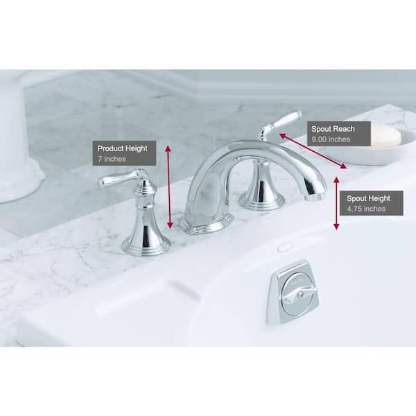 Kohler Devonshire 2 Handle Deck And Rim Mount Roman Tub Faucet Trim Kit In Polished Chrome Valve Not Included K T398 4 Cp The Home Depot