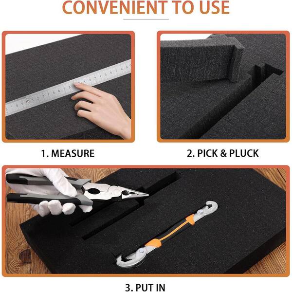 Custom Foam Padding 4 Pcs Pick & Pluck Foam Sheets - Polyurethane Tool ...