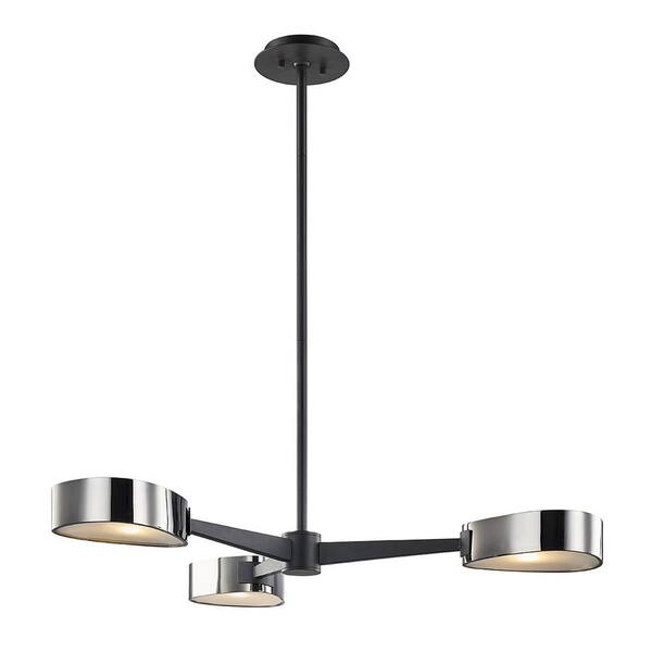 black chrome light fitting